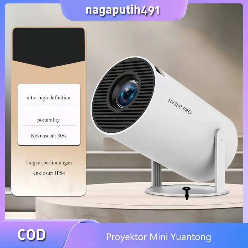 Proyektor Proyektor Mini HD Mini Proyektor LED HY300 memberikan garis HDMI Holder HD LED Projector M