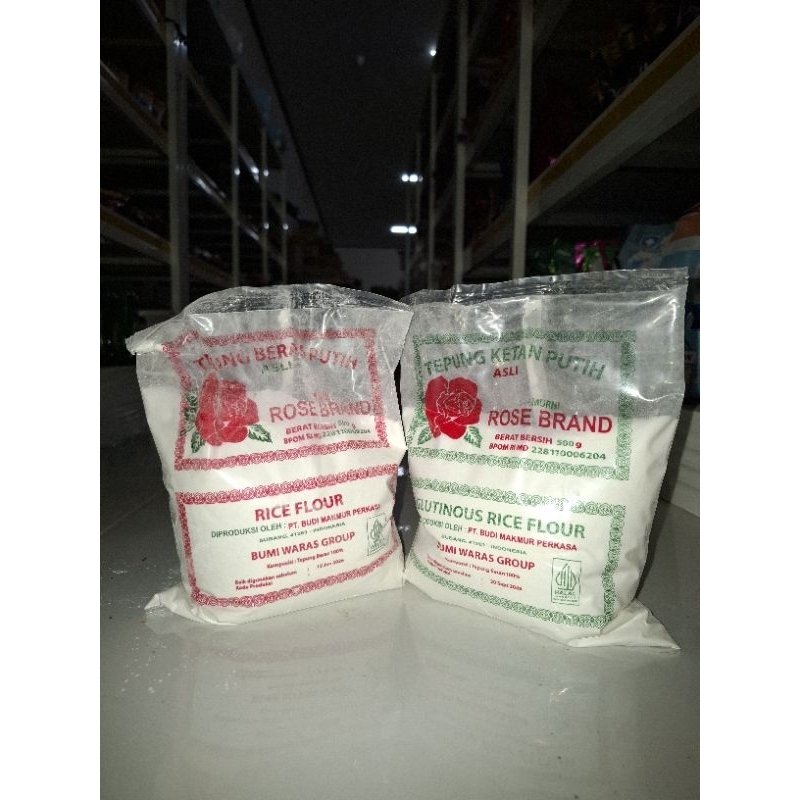 

Tepung Beras/Ketan ROSE BRAND 1 Dus (20 pcs 500gram)