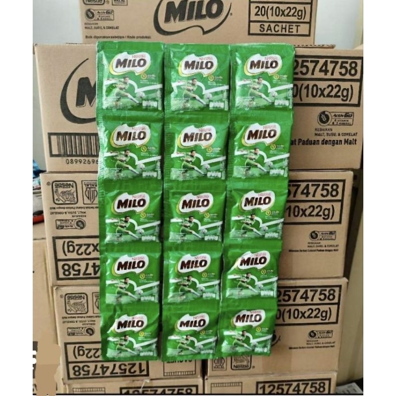 

Milo ActivGo Susuk Bubuk Coklat (22gr × 20) 1 Dus