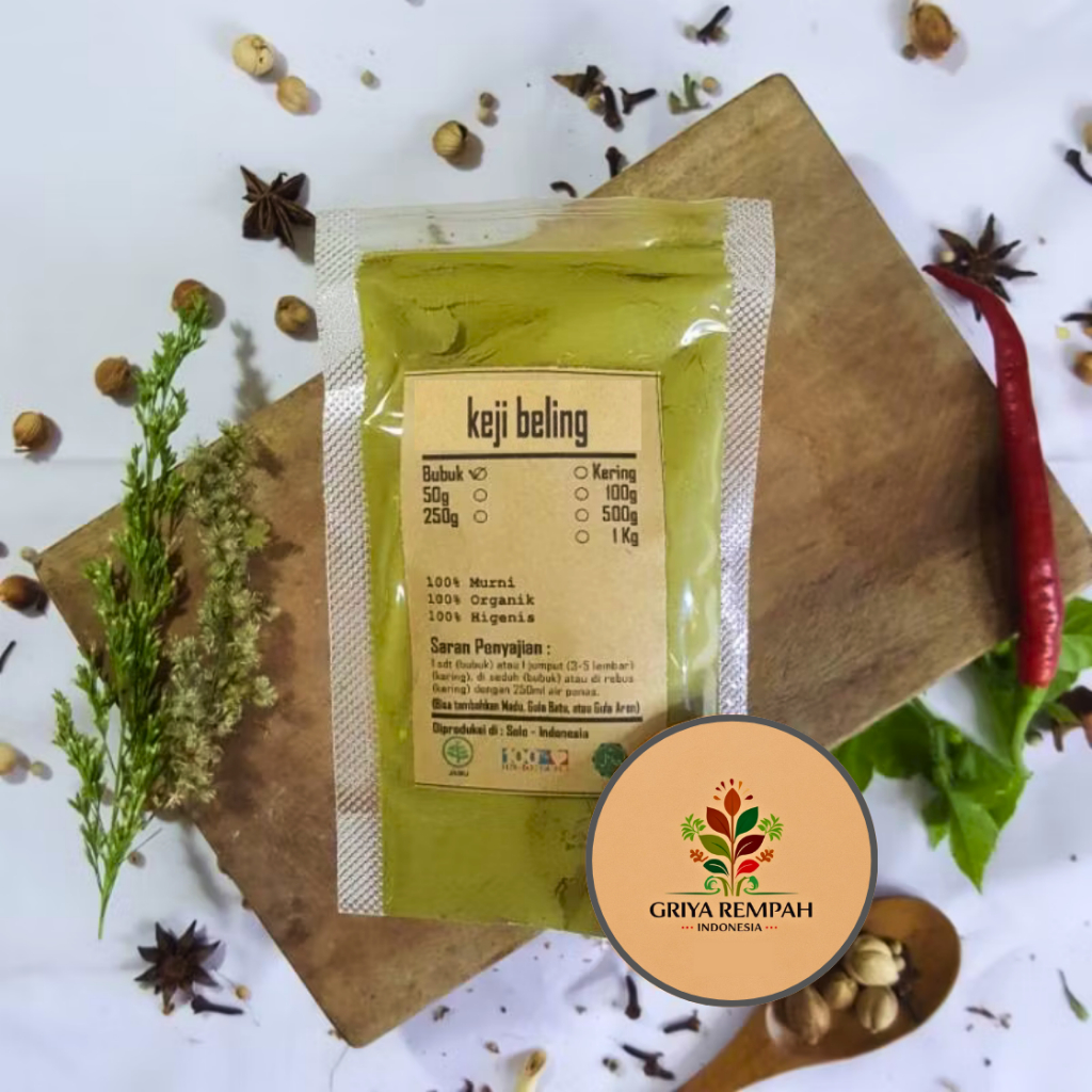 

DAUN KEJI BELING BUBUK 50 GRAM – Kecibeling Ramuan Rempah Herbal Kering Jamu Tradisional Alami untuk Batu Ginjal & Kesehatan Tubuh Simplisia Strobilanthes crispa