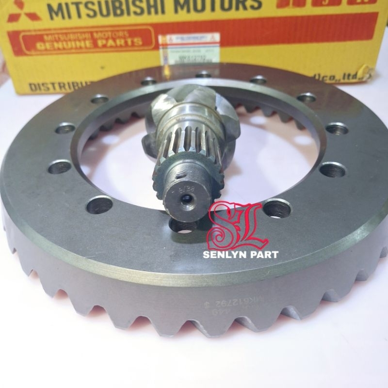 GEAR SET CROWN WHEEL GIGI GARDAN MITSUBISHI PS125 PS 125 CANTER 6X38 BARU ORI GARANSI