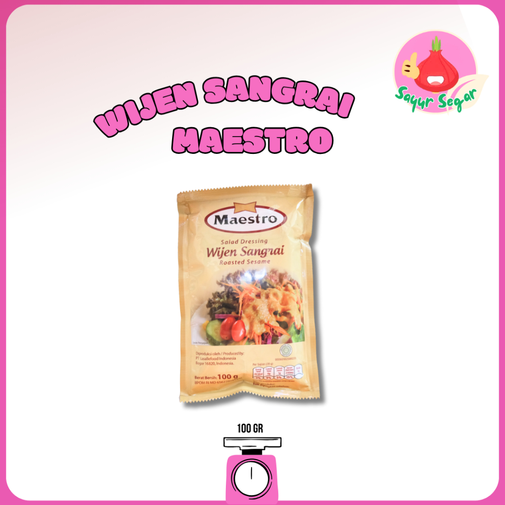 

Sayur Segar - Maestro Wijen Sangrai /Salad Dressing 100 gr