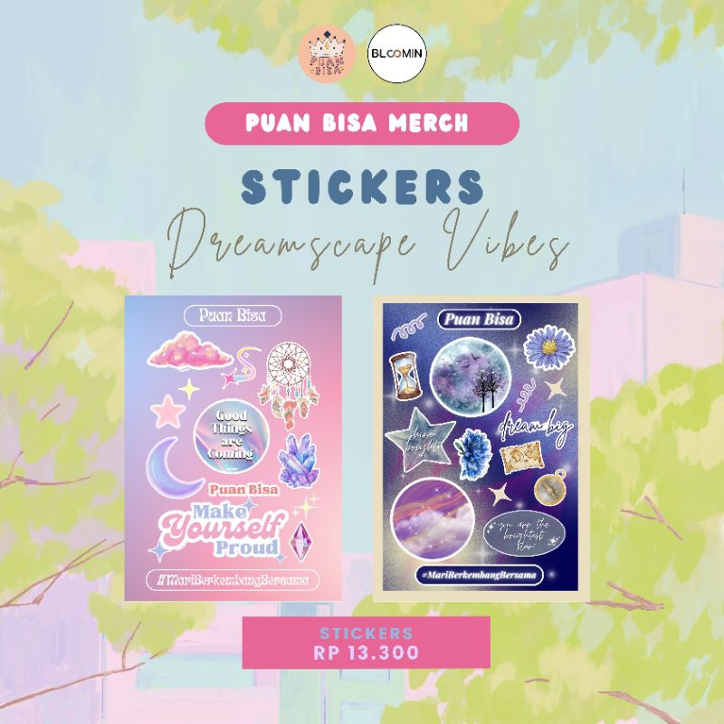

2 Sheet Sticker Dreamscape Vibe | Chromo A6 + Kiss Cut