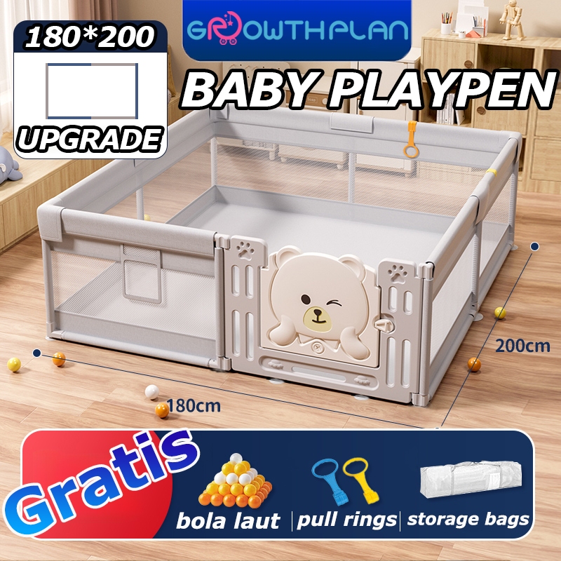 Pagar Bayi Panda Pagar Mainan Anak Baby Fence Kokoh Play Fence Pagar Anak Baby Fence