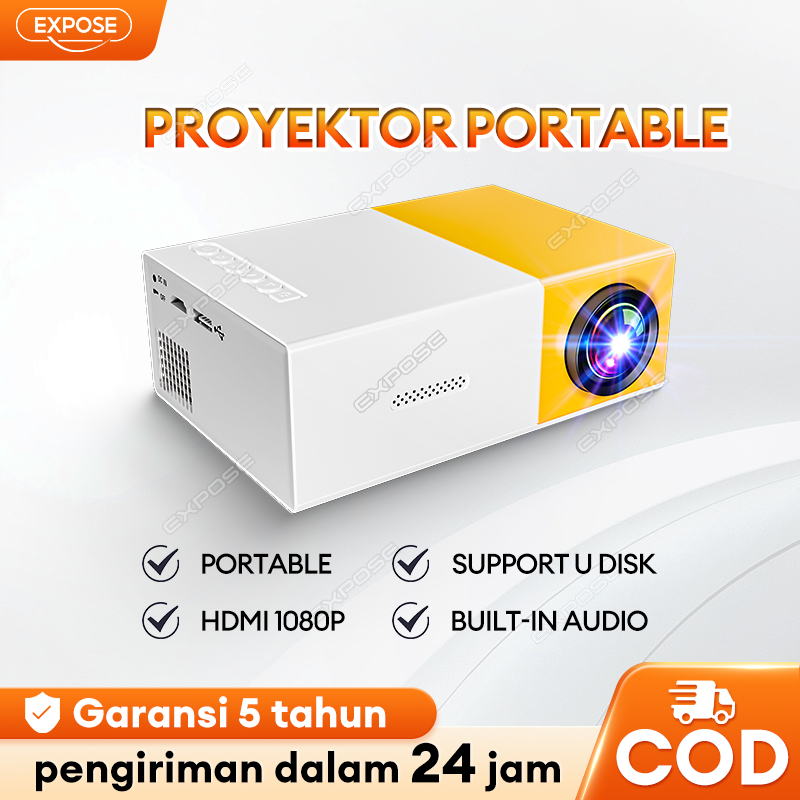 Projector Mini For Phone Portable Projektor Home Theater Proyektor YG300 HDMI Laptop Lcd Projector