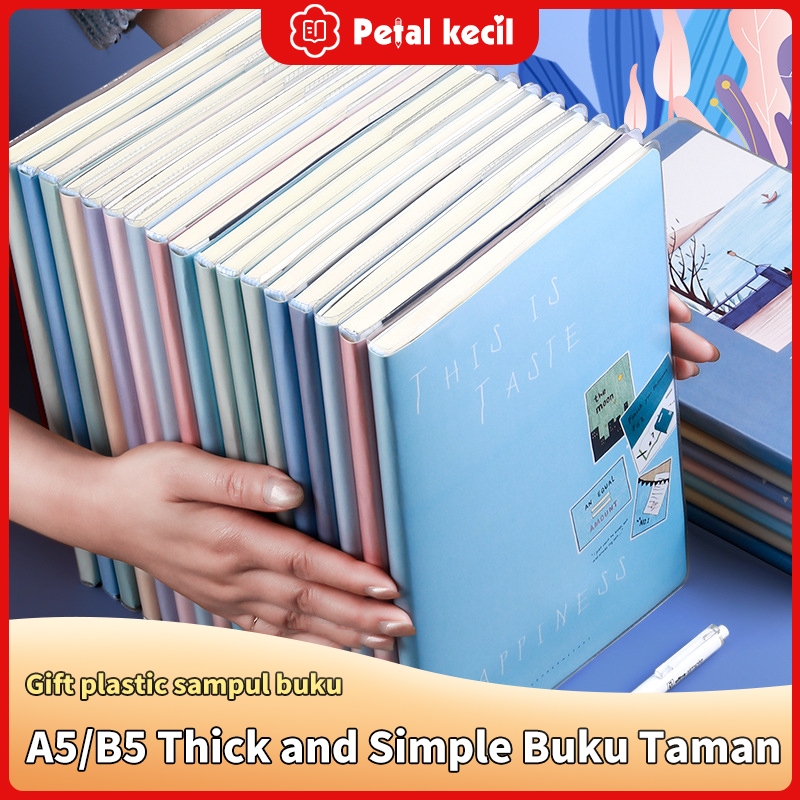 

B5 Kartun Gaya sederhana A5 Notebook Kulit Lembut Kulit Rubber Notebook Murid Tertebal