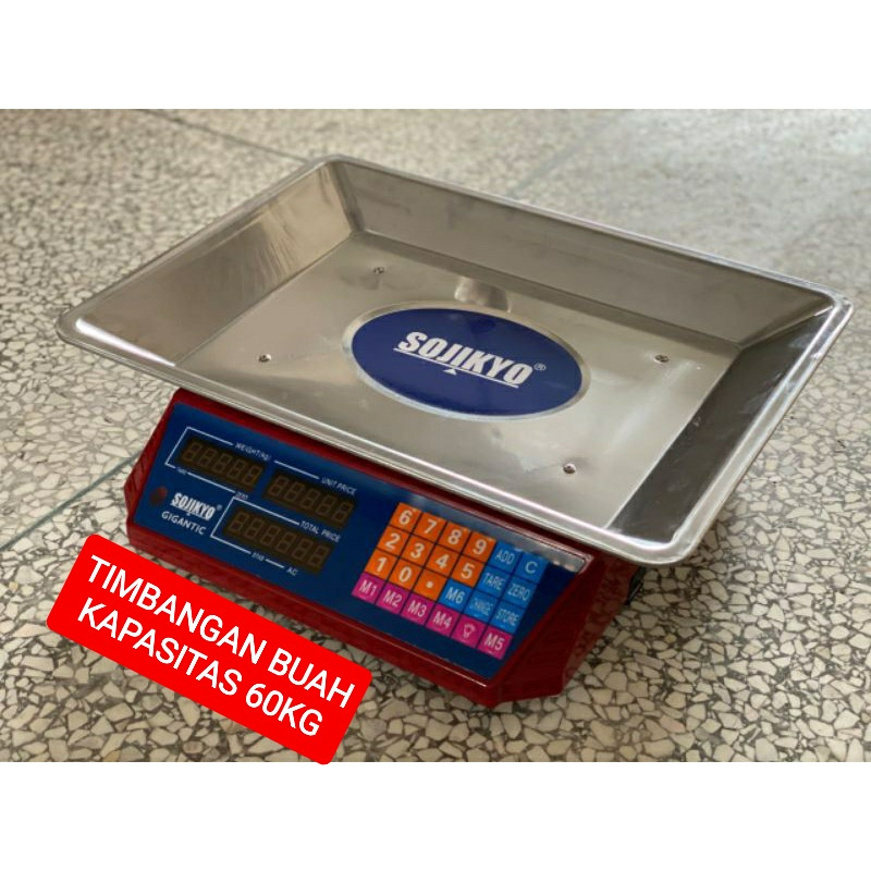 Jual Timbangan Digital Sojikyo 60kg Timbangan Paket Ninja Express Timbangan Laundry Buah Ekspedisi, 