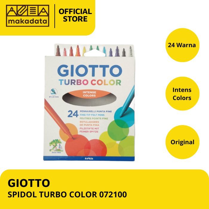 

SPIDOL WARNA / SPIDOL GIOTTO TURBO COLOR 24 FINE TIP MURAH