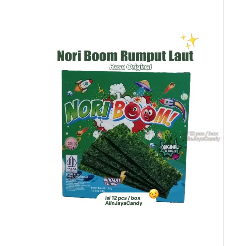 

Nori Boom Rumput Laut isi 12 pcs / box