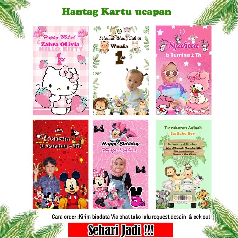 

Hangtag label ulang tahun isi 20 pcs + Desain foto anak FREE TALI label hangtag ulang tahun custom/hangtag tasyakuran khitan/hangtag idul fitri/hangtag bingkisan custom/hangtag aqiqah/hangtag label produk