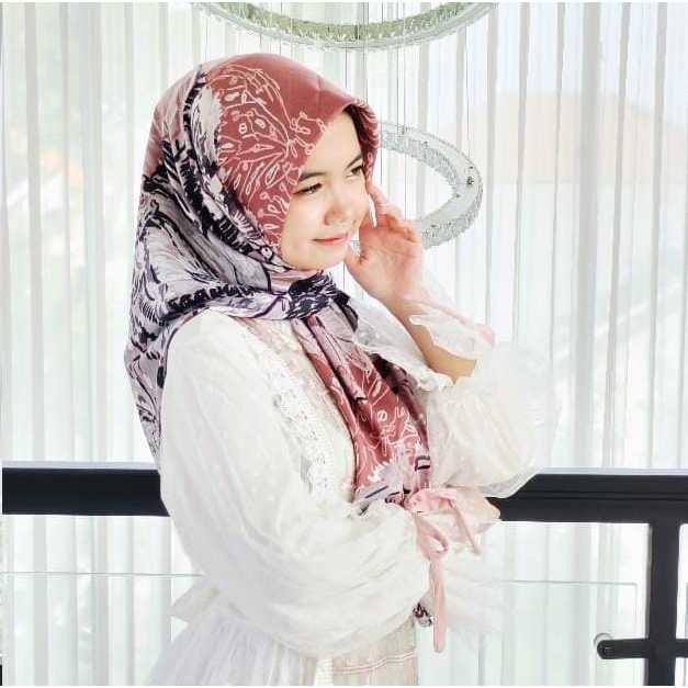 Hijab Voal > Kerudung Batik Segi Empat > Jilbab Motif