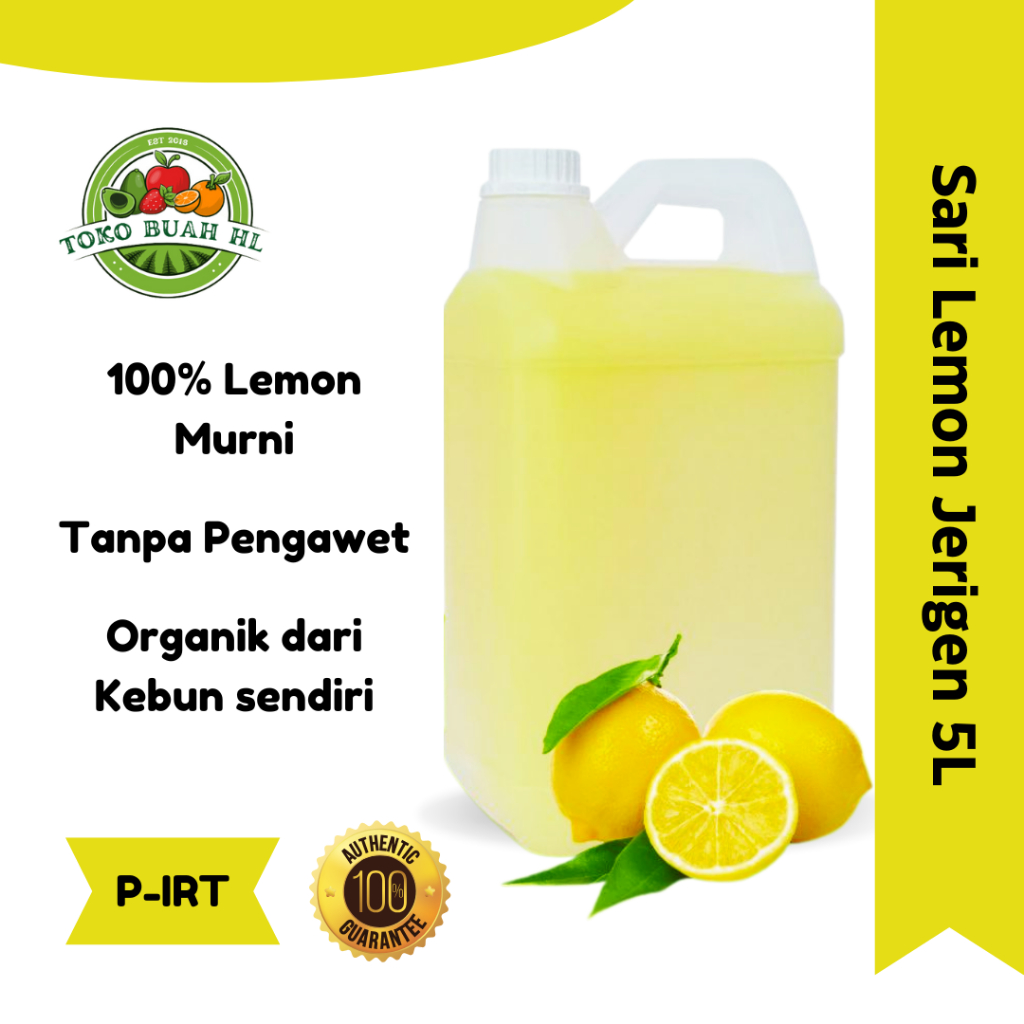 

Sari Lemon Murni 1 Jerigen - Cocok Untuk Usaha