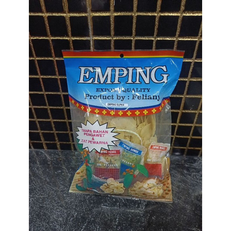 

Emping super melinjo mentah rasa gurih/ emping melinjo Gemah Ripah Jogja