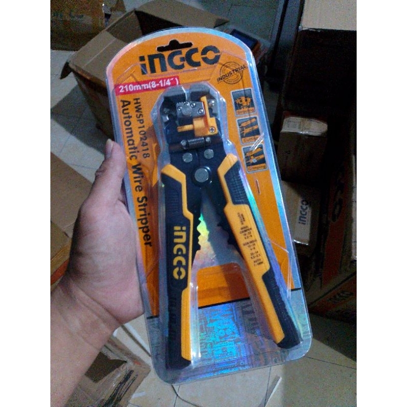 Tang Kupas Potong Crimping Ingco HWSP102418
