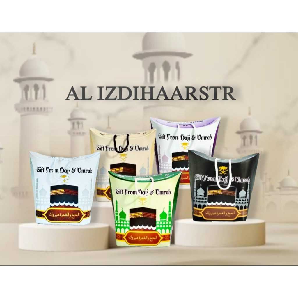 

RB Paper Bag Tali Pleh oleh Haji dan Umroh 1 Pack isi 50 Pcs