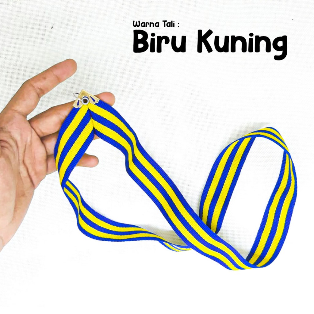 

TALI MEDALI WARNA BIRU KUNING - SUDAH TERPASANG MATA AYAM