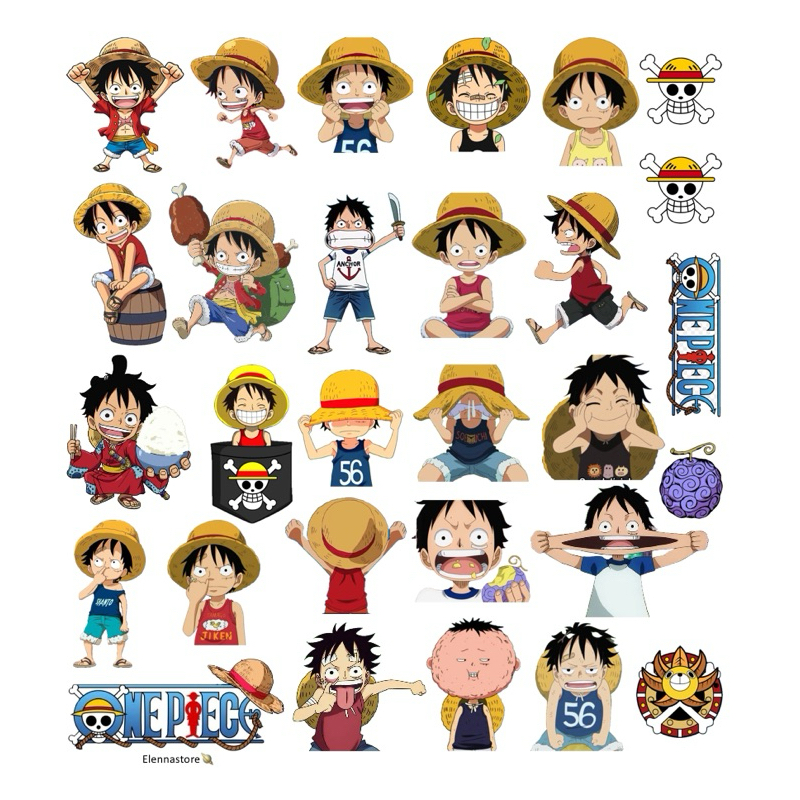 

STIKER ONE PIECE LUFFY KIDS/ LUFFY ONE PIECE/ BAKA SENCHOU/ STICKER ANIME ONE PIECE/ TEMPELAN ONE PIECE/ STIKER ANIME LUCU/ STICKER PREMIUM
