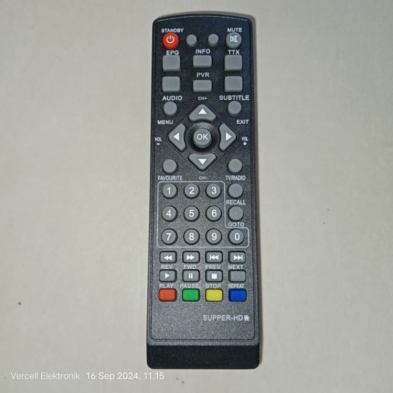 Remote khusus Set top box STB merk Super HD dan remot merk HDTV DVB T2 murah