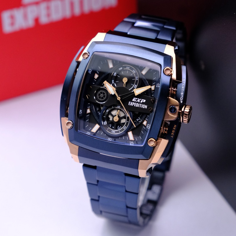 [Original] Jam Tangan Pria Expedition EXP 3008 E3008 E 3008 Steel