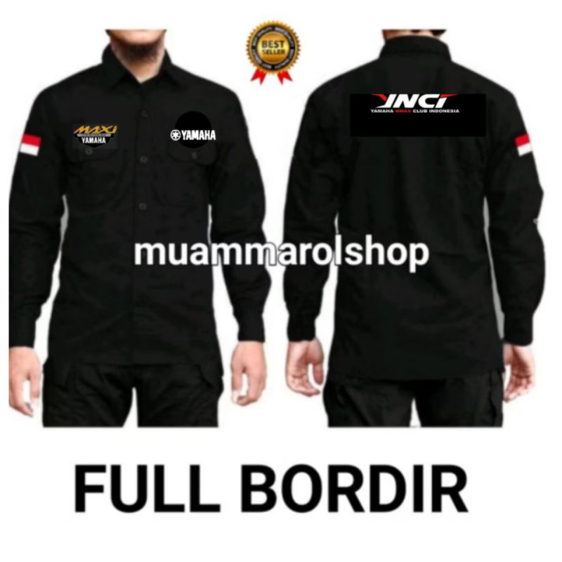 kemeja yamaha nmax kemeja ynci full bordir
