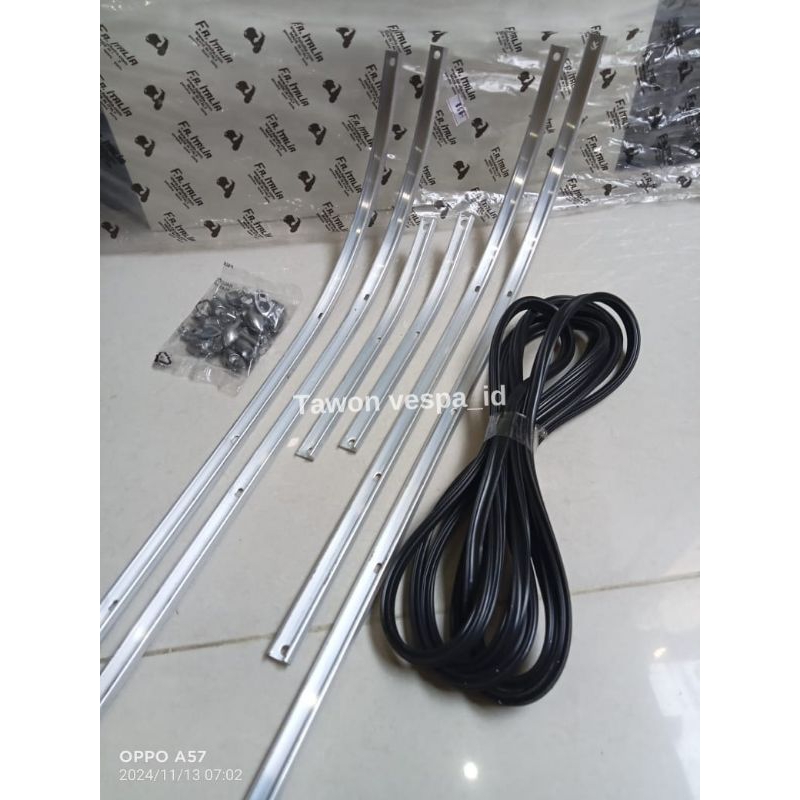 Lis Triplang Dek lantai Set Vespa PTS Original FA Made In Italy