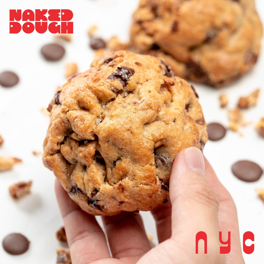 

Naked Dough - N.Y.C - Classic Soft Chewy Chocolate Chips Cookie - Giant Series