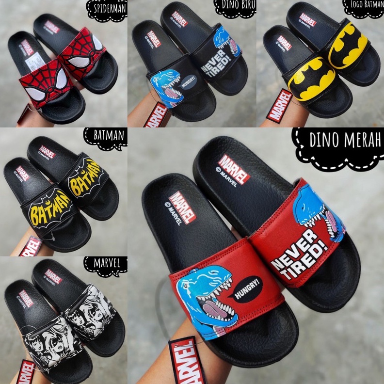 KODE J92K Sandal slop anak kids yongki junior marvel X Miniso