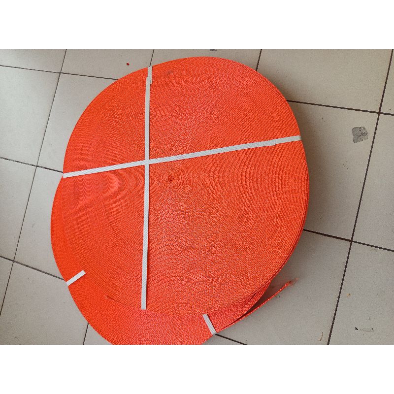 Bahan Webbing Ratchet Tie Dowen 4MM 1 Roll Panjang 50 Meter