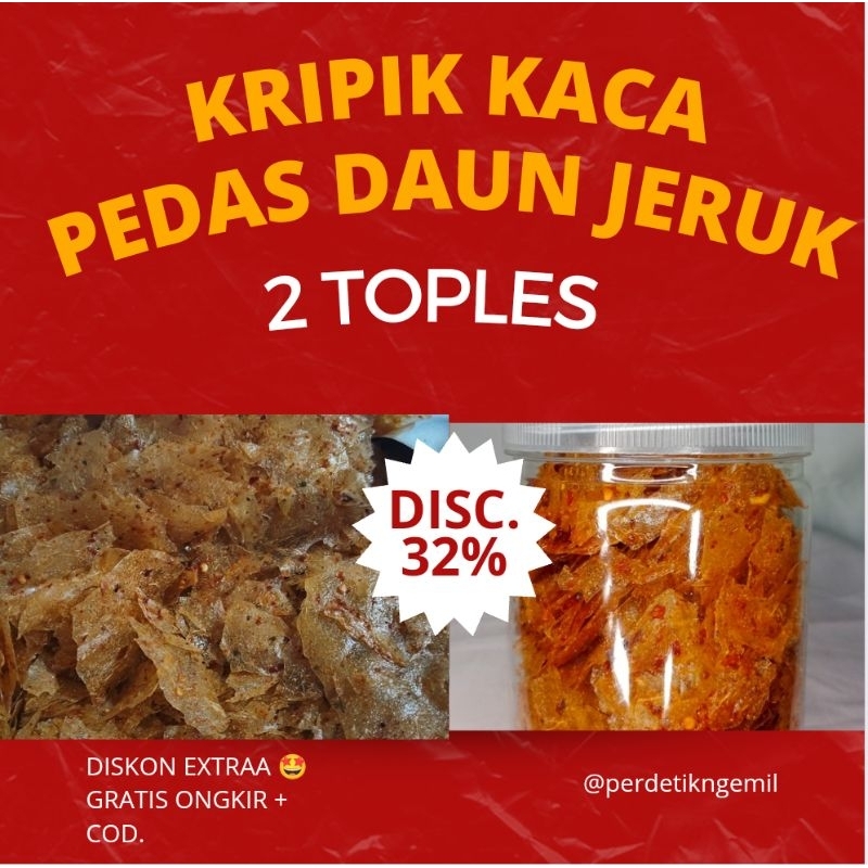 

[BUY 1 GET 1 FREE] KRIPIK KACA PEDAS DAUN JERUK BY PERDETIKNGEMIL