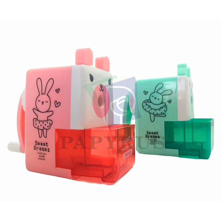 

RAUTAN PENSIL / ASAHAN PENSIL / SHARPENER / RAUTAN MEJA / RAUTAN PUTAR YQT 9615 RABBIT / KELINCI