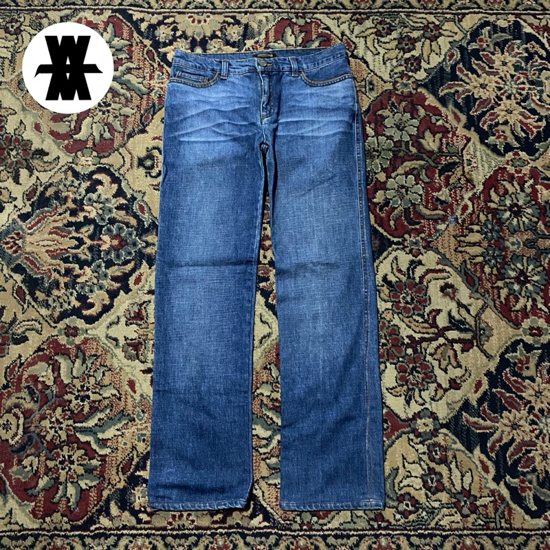 2000's Roberto Cavalli Western Jeans Biru Size S W40/L95/OL19 Lebar Pinggang 80 cm Panjang 95 cm Ope