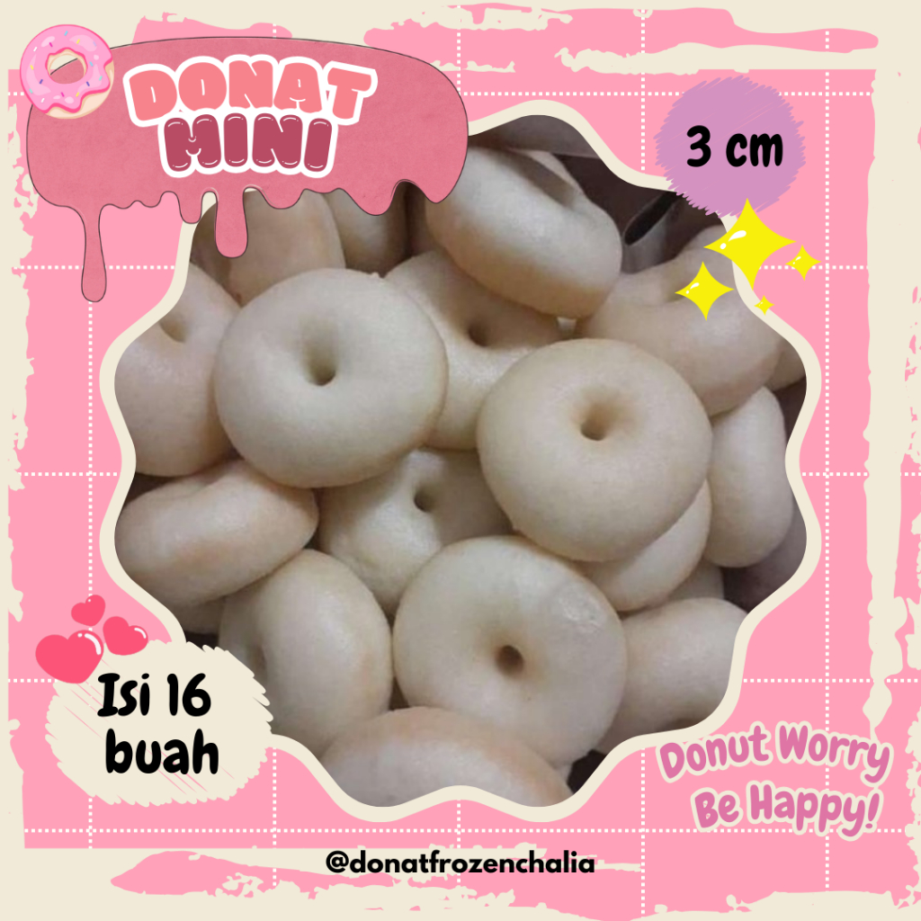 

[Chalia] DONAT MINI FROZEN ISI 16
