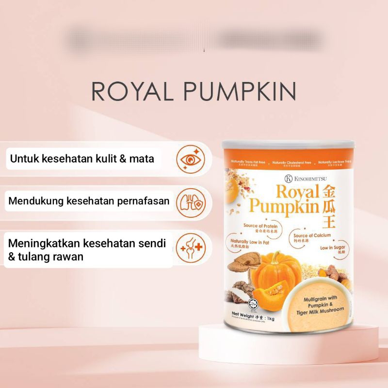 

Kinohimitsu Superfood Royal Pumpkin 1 KG Minuman Kesehatan Imunitas Tubuh Original