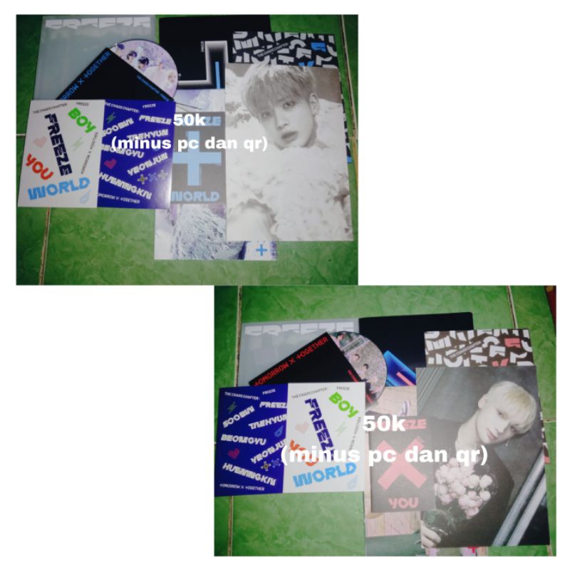 ALBUM ONLY & CD ONLY TXT TCC: FREEZE MINISODE : BLUE HOUR TCC : FIGHT OR ESCAPE