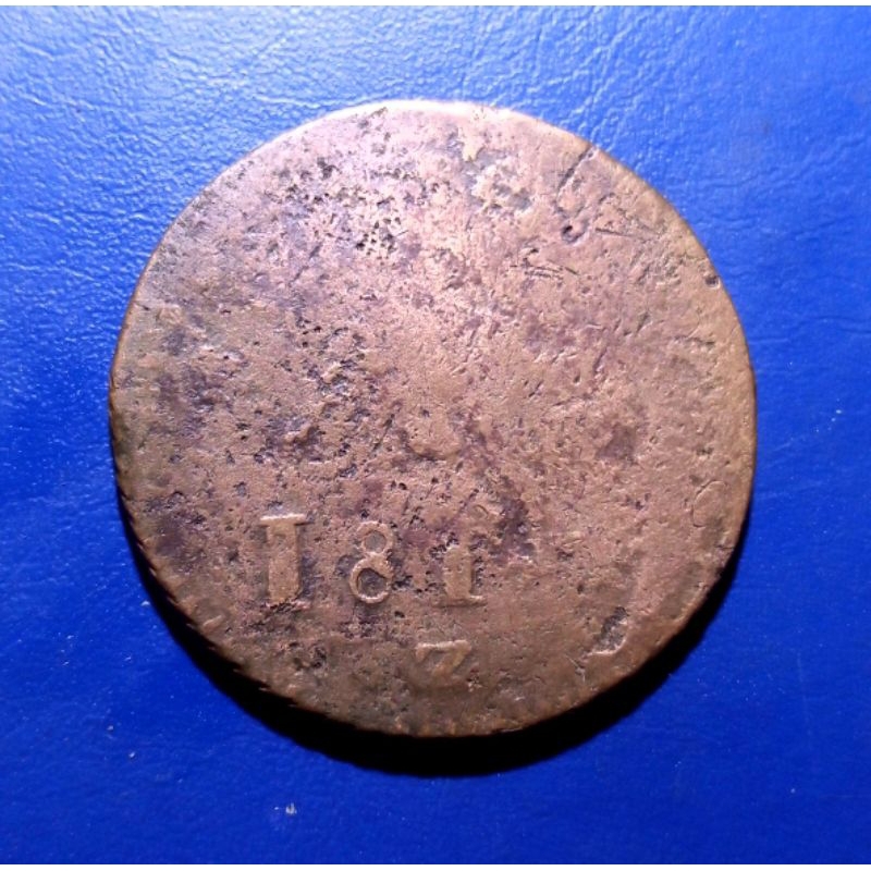 Koin 1 Stuiver British East Indies 181x z Rare