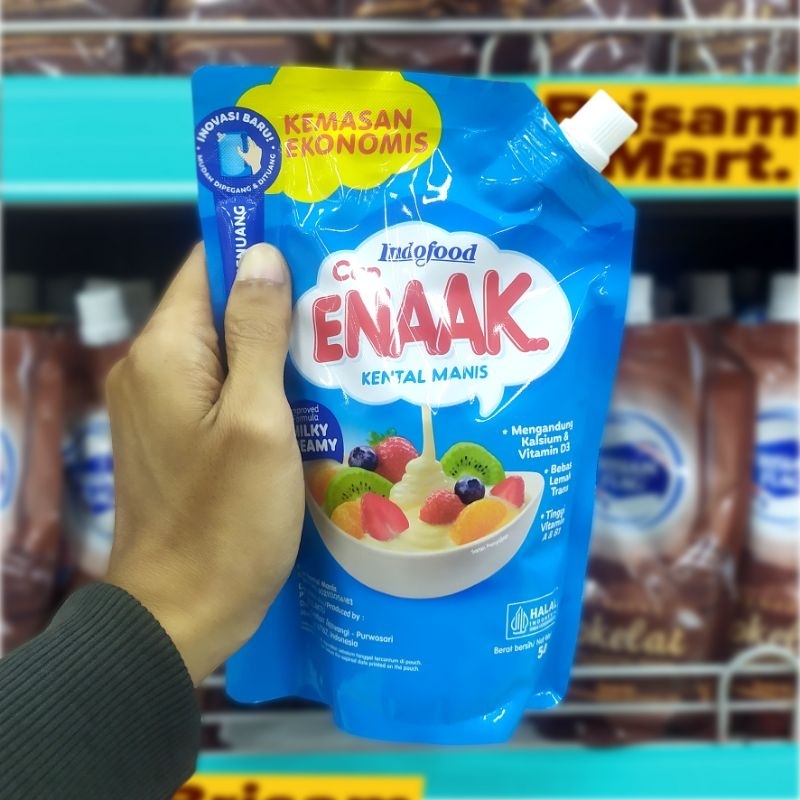 

Susu Cap Enak Krimer Kental Manis Putih Kemasan Pouch 545g