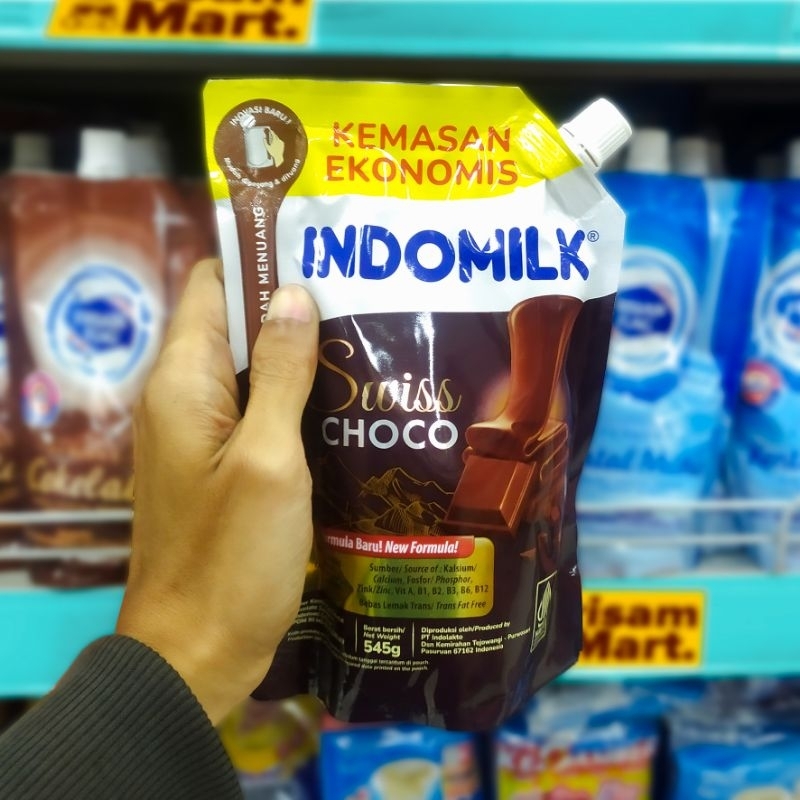 

Indomilk Krimer Kental Manis Swiss Choco & Creamy Original Pouch 545g