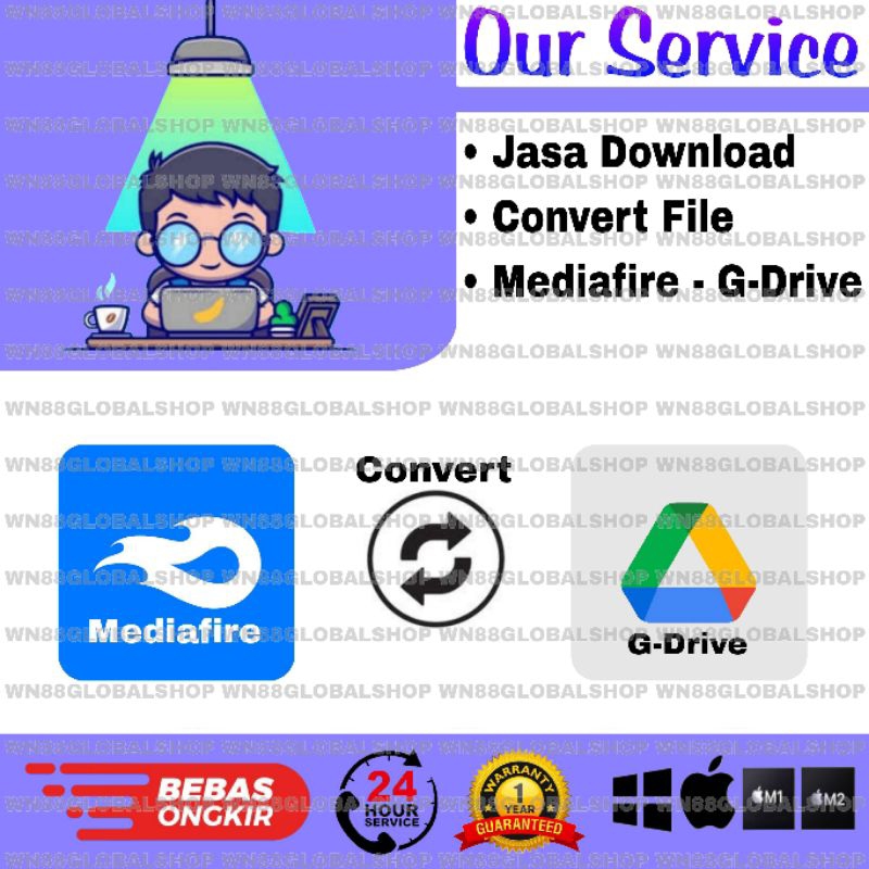 Jasa Download & Convert Mediafire To G-Drive