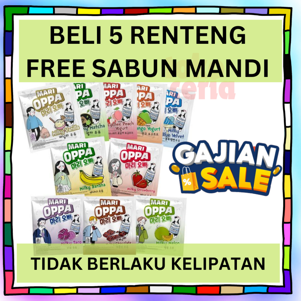 

(BELI 5, GRATIS SABUN) MariOppa - Susu Korea Enak