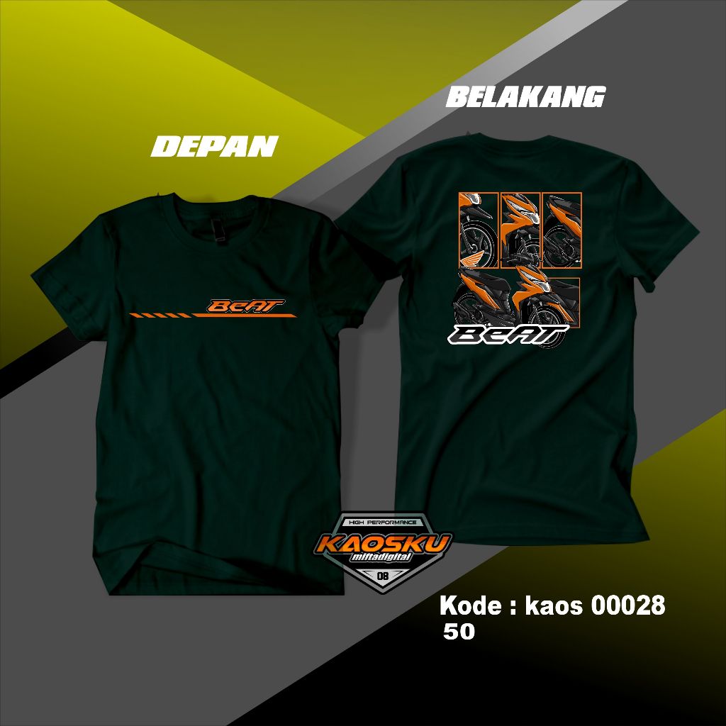Kaos Beat Kaos Baju Racing Desain Baju Distro Kekinian