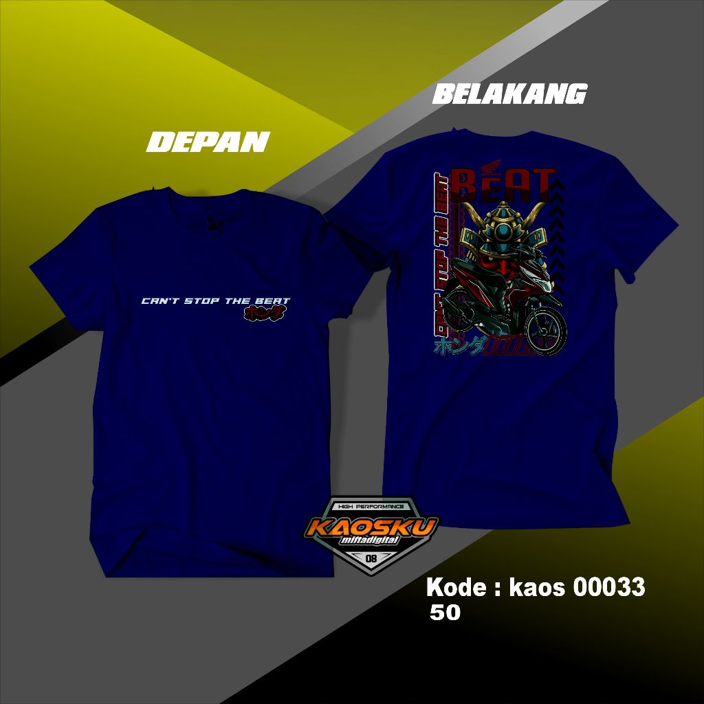 Kaos Distro Baju Racing Desain Motor Beat