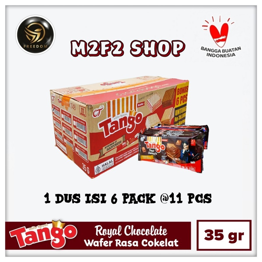 

Tango Wafer Royal Chocolate BITE SIZE | Krim Cokelat - 35 gr (Kemasan Karton)