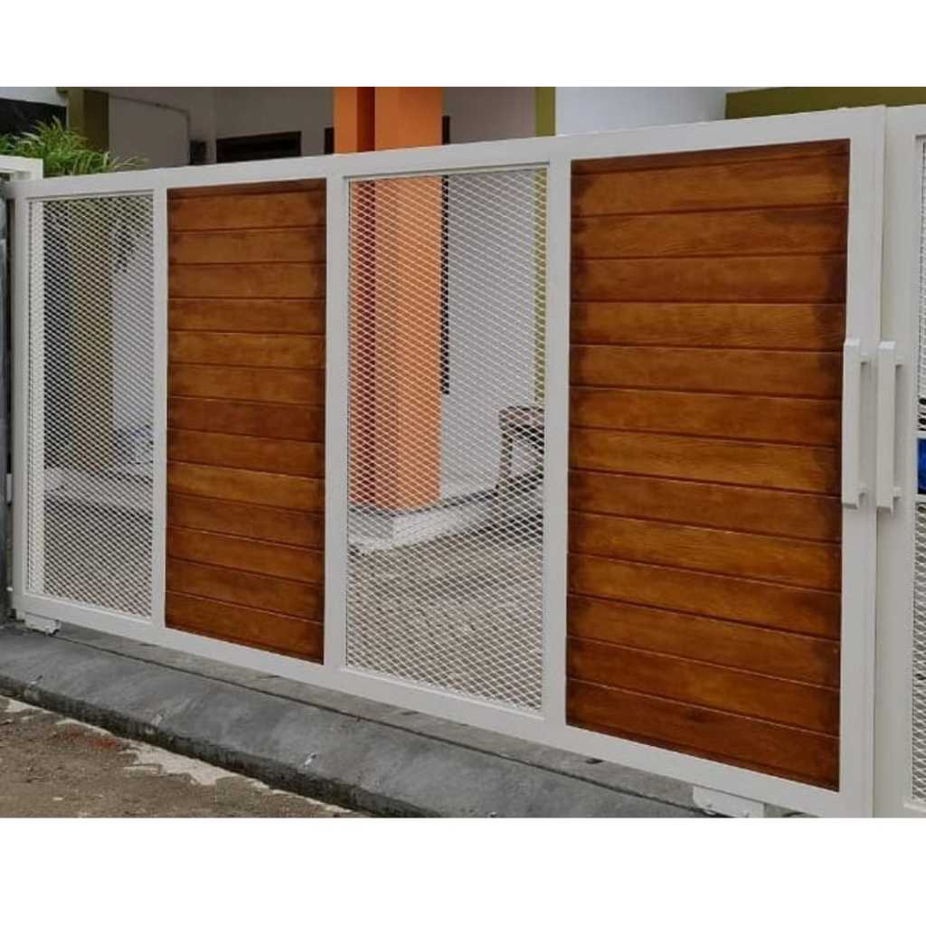pagar conwood kombinasi wiremesh