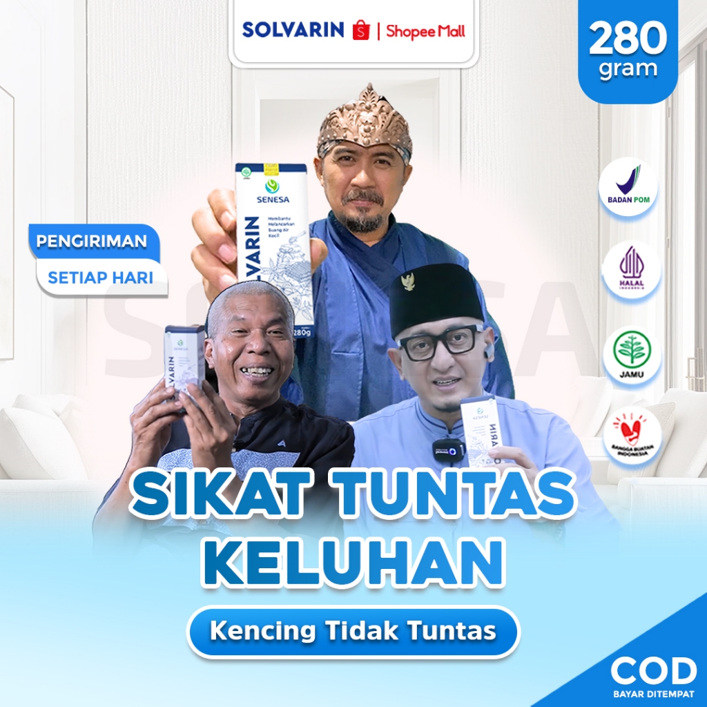 SOLVARIN - Madu 1 Pcs - Obat Kencing Batu Ginjal Prostat Nyeri Nanah Berdarah Berbusa