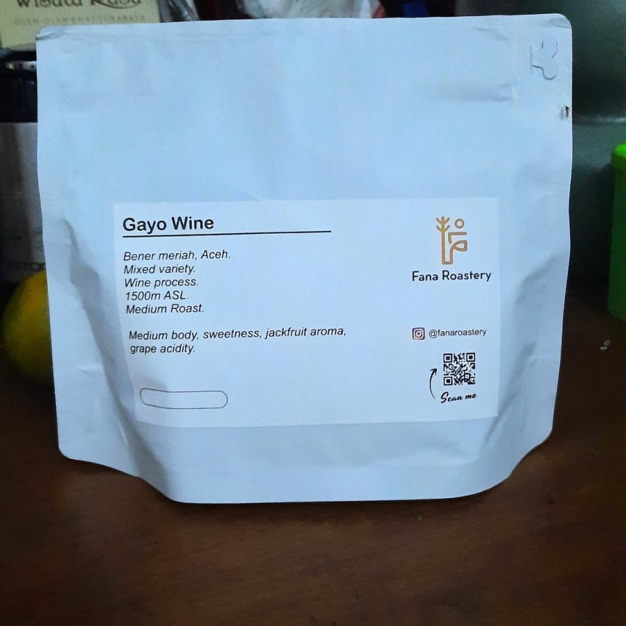 

Bubuk Kopi Fresh Roast Gayo wine Berat 200gram