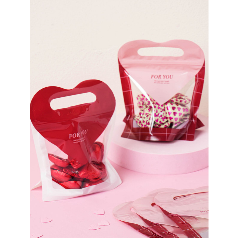 

Original Daiso Amplop Zipper Bag 3D Heart (8pcs/pack)