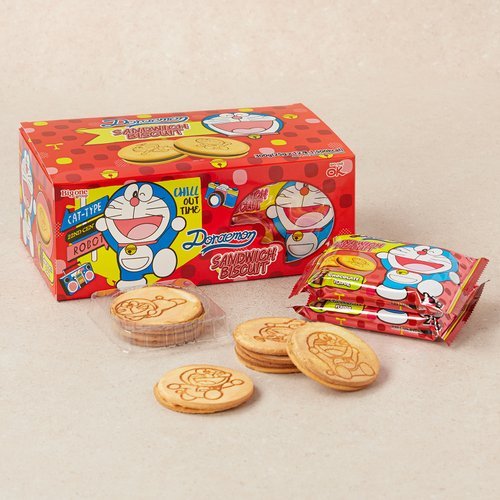 

Biskuit Sandwich Doraemon Rasa Coklat & Susu (25 gram)