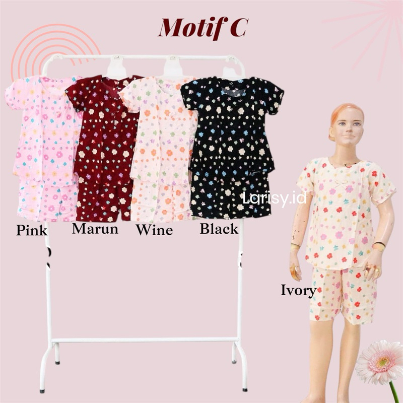Set Baju Anak Pendek MOTIF C/ Setelan Baju Anak Perempuan Rayon Murah