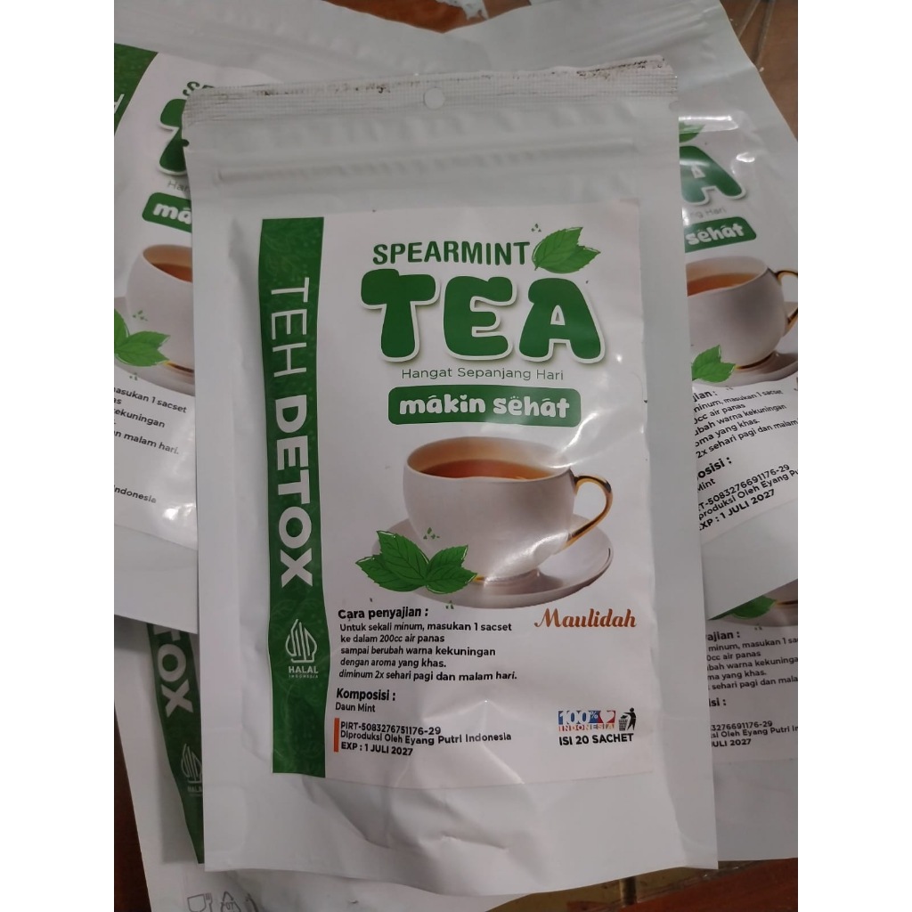 

Teh Celup Detox Spearmint Tea Maulidah Isi 20 Sachet
