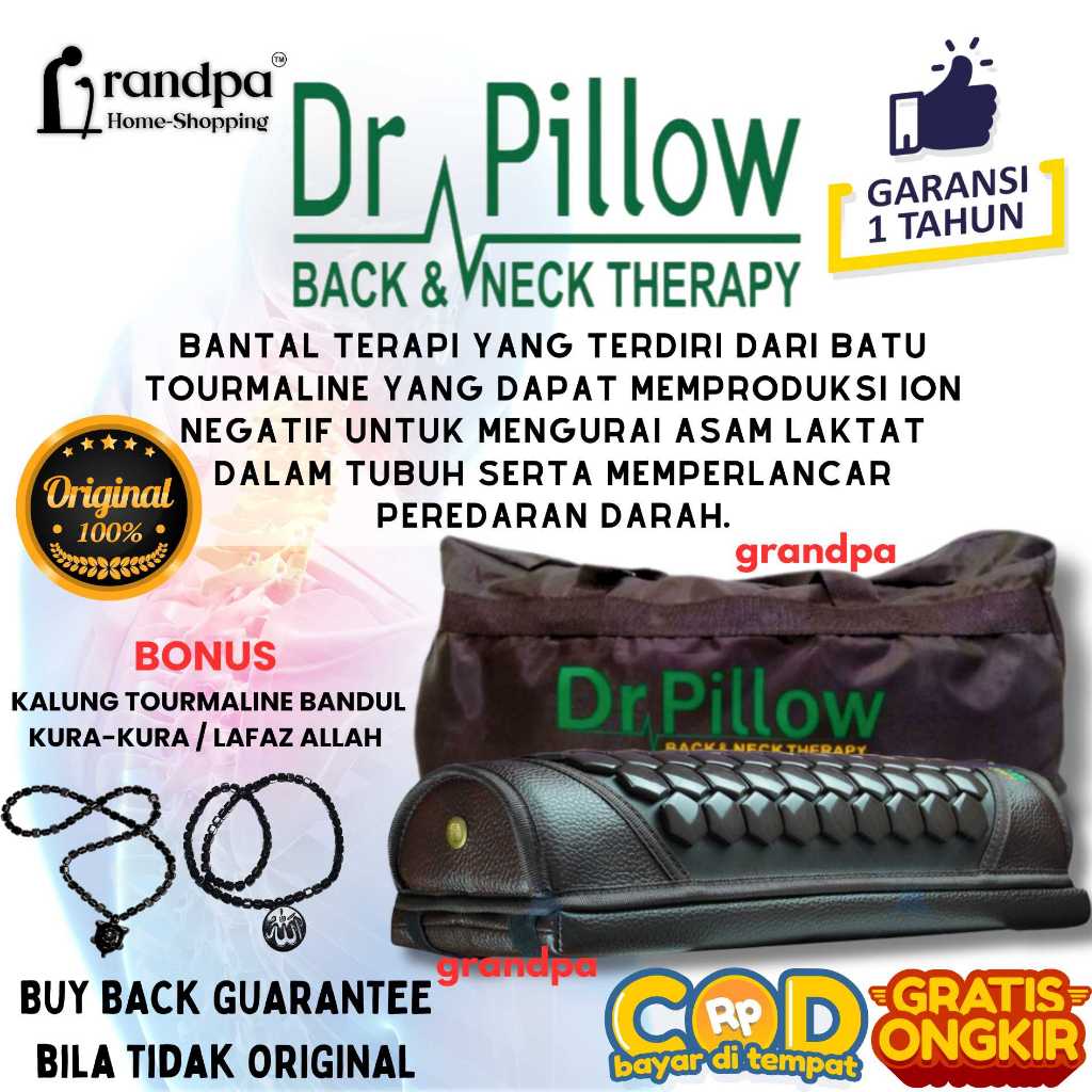 PROMO Original Dr Pillow Bantal Terapi Kesehatan Alat Terapi Saraf Kejepit Seluruh Tubuh